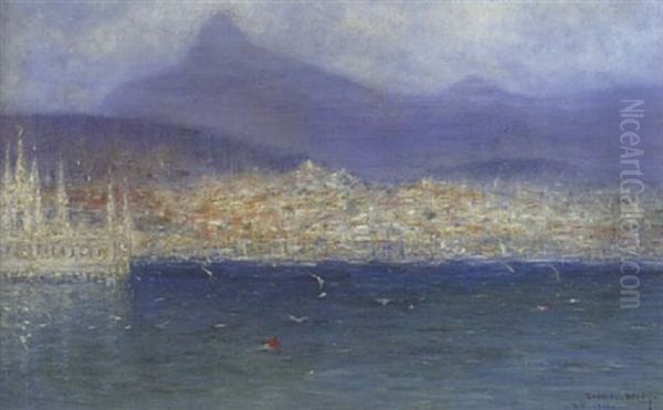 Rio De Janeiro Oil Painting by Marie Gabriel Biessy