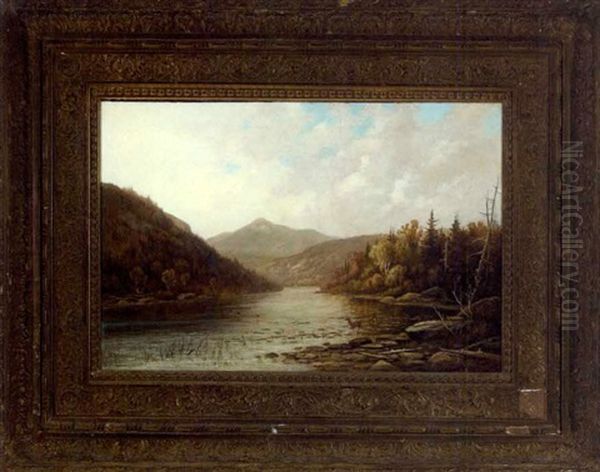 Autumn River Landscape Oil Painting by Daniel Folger Bigelow