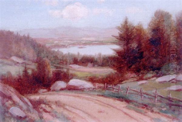 River Landscape Oil Painting by Daniel Folger Bigelow