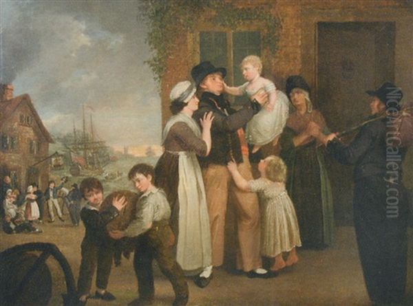 The Sailor's Farewell Oil Painting by William Redmore Bigg