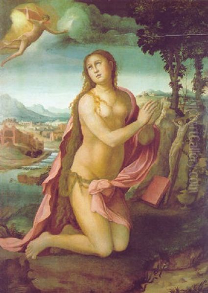 Maria Magdalena In Der Wuste La Maddalena Oil Painting by Marco Bigio