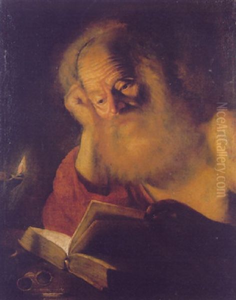 St.jerome Oil Painting by Trophime (Theophisme) Bigot the Elder