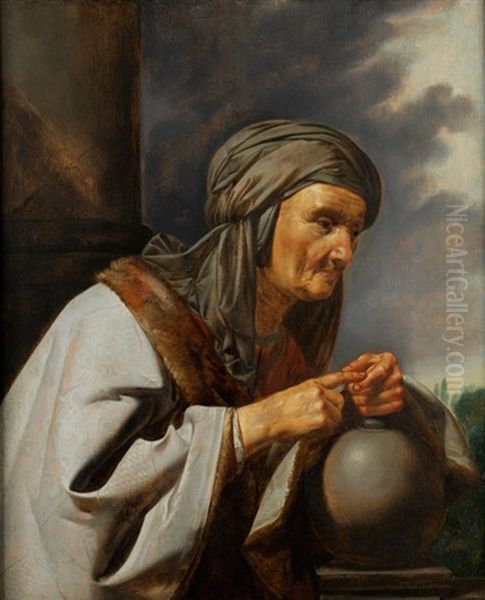 Die Wahrsagerin Oil Painting by Jan Van Bijlert