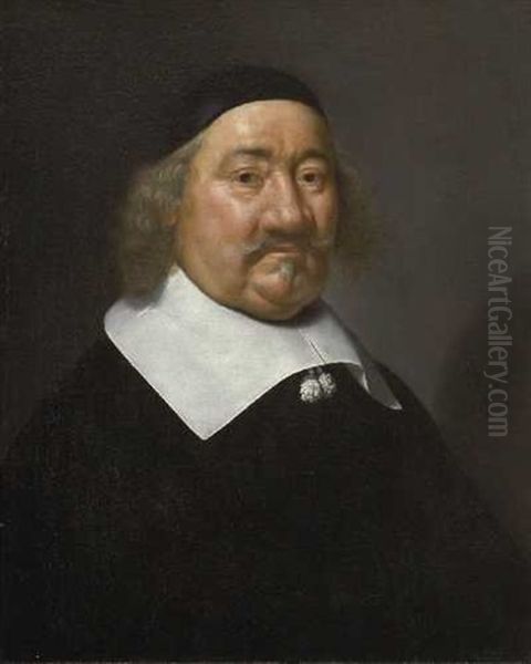 Bildnis Eines Herrn Im Alter Von 66 Jahren Oil Painting by Jan Van Bijlert