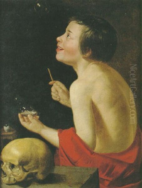 Homo Bulla Oil Painting by Jan Van Bijlert