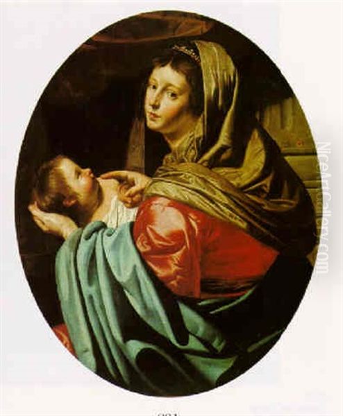 The Virgin And Child Oil Painting by Jan Van Bijlert