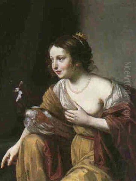 Juno Oil Painting by Jan Van Bijlert