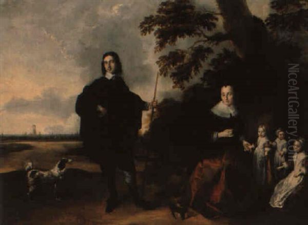 Portrait De Famille Oil Painting by Jan Van Bijlert