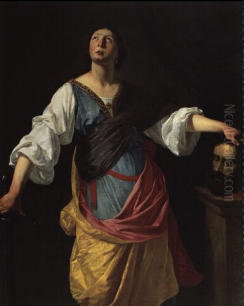 Judith Tenant La Tete D'holopherne Oil Painting by Jan Van Bijlert