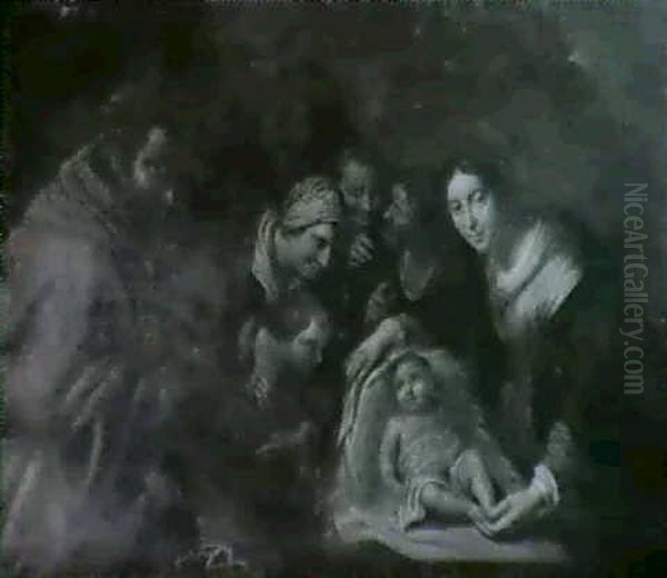 Adoration Of The Shepherds Oil Painting by Jan Van Bijlert