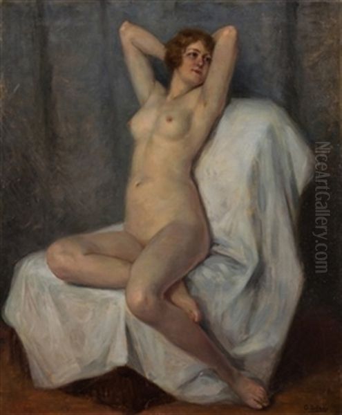 Desnudo Femenino Oil Painting by Gonzalo Bilbao Martinez