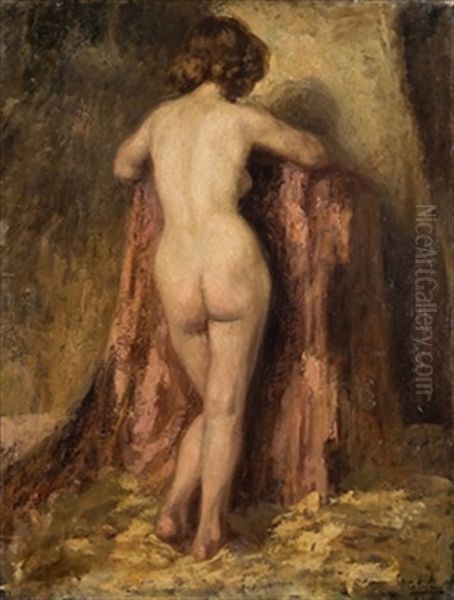 Desnudo De Academia Oil Painting by Gonzalo Bilbao Martinez