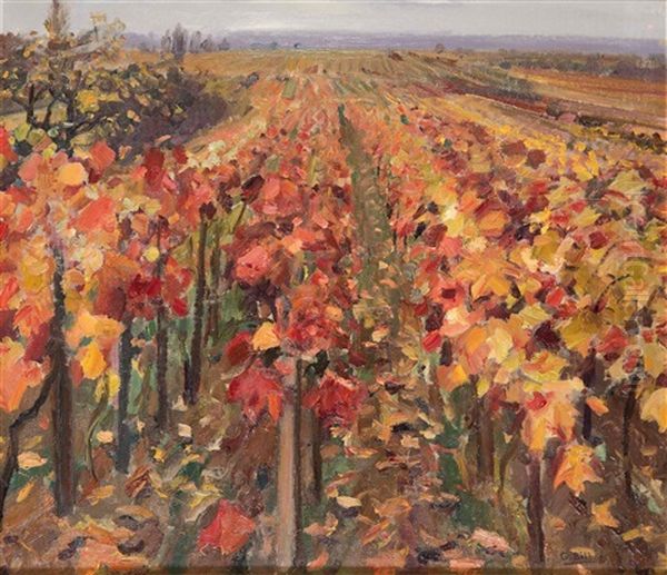 Vinedo Oil Painting by Gonzalo Bilbao Martinez