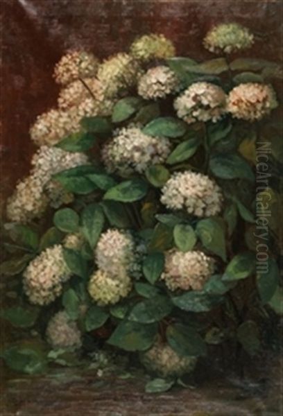 Hortensias Oil Painting by Gonzalo Bilbao Martinez