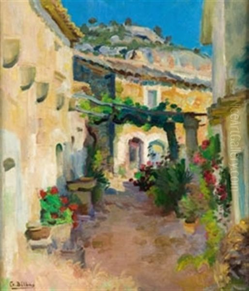 Callejon Andaluz Oil Painting by Gonzalo Bilbao Martinez