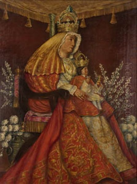 Virgen De Los Reyes Oil Painting by Gonzalo Bilbao Martinez