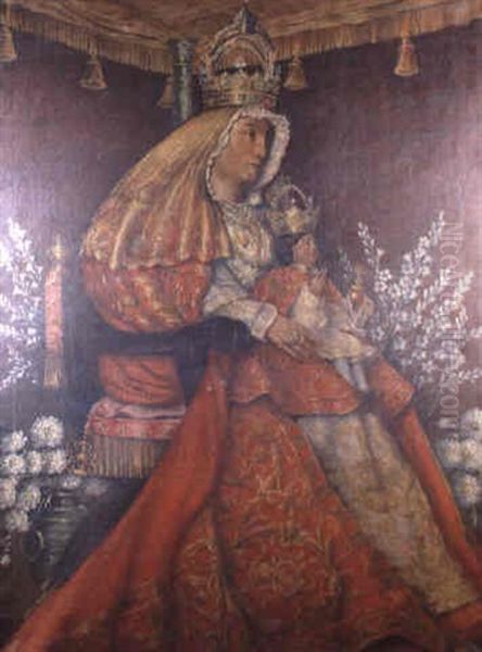 Virgen De Los Reyes Oil Painting by Gonzalo Bilbao Martinez