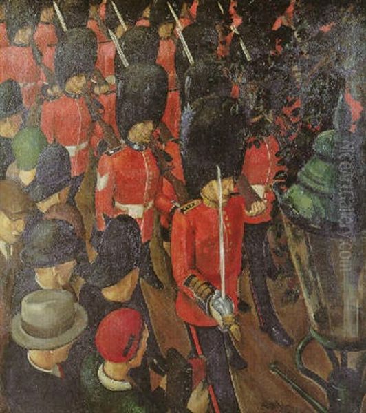 The Irish Guards Oil Painting by Ivan Yakovlevich Bilibin