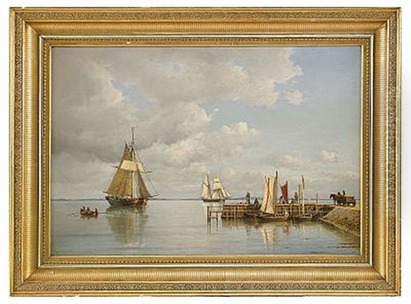 Sommardag I Oresund Oil Painting by Carl Ludwig Bille