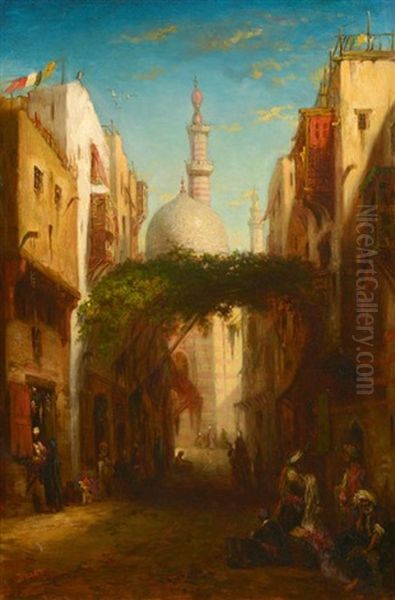 Vue Du Caire Oil Painting by Etienne Billet