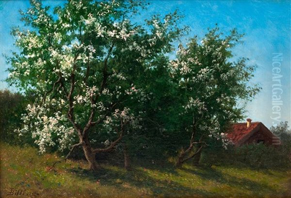 Fruit-tree In Bloom Oil Painting by Lars Theodor Billing