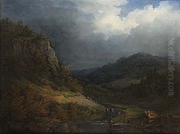 Orosmoln Oil Painting by Lars Theodor Billing