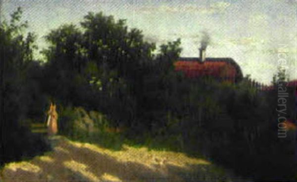 Motiv Fran Dalaro, Stockholms Skargard Oil Painting by Theodor Billing