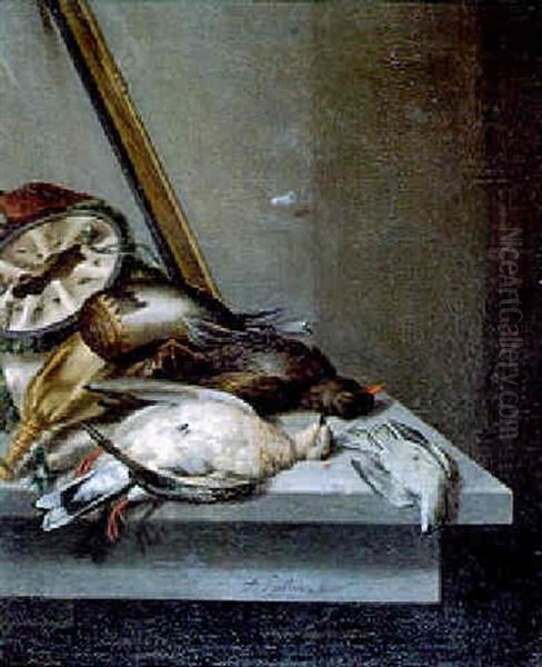 Jagdstilleben Mit Voegeln Oil Painting by Jacobus Biltius