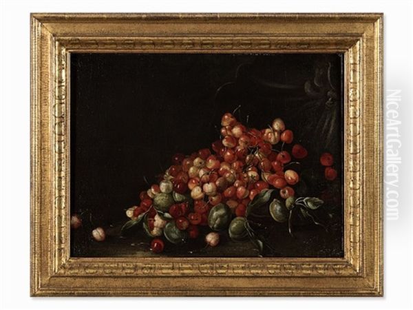 Fruit Still Life Oil Painting by Bartolommeo Bimbi