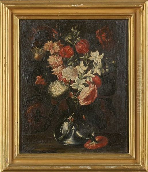 Blumenstillleben (pair) Oil Painting by Bartolommeo Bimbi