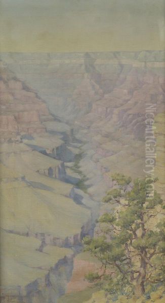 Grand Canyon Oil Painting by Louis B. Akin