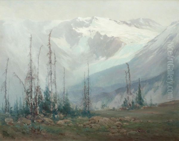 Chaney Glacier Oil Painting by Louis B. Akin