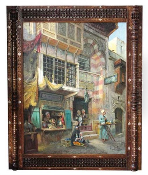 Altstadtgasse In Kairo Oil Painting by Tony Binder