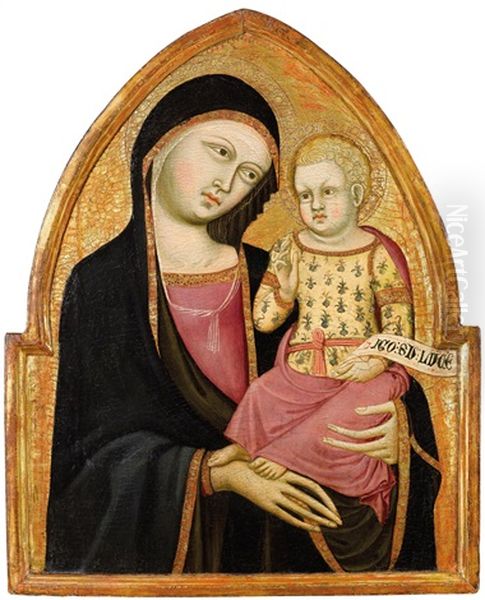 Madonna Mit Kind Oil Painting by Cristoforo Di Bindoccio