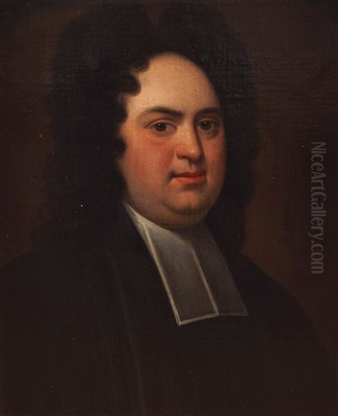 Portrait Of A Cleric, Believed To Be Jonathan Swift (irish, 1667-1745) Oil Painting by Francis Bindon