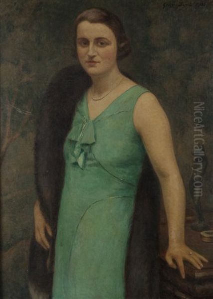 Portrait De Femme Oil Painting by Georges Jules Ernest Binet