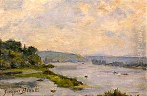 Bord De Fleuve Oil Painting by Georges Jules Ernest Binet