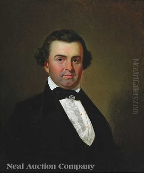 Portrait Of William Joseph Eddins, Jr. Oil Painting by George Caleb Bingham