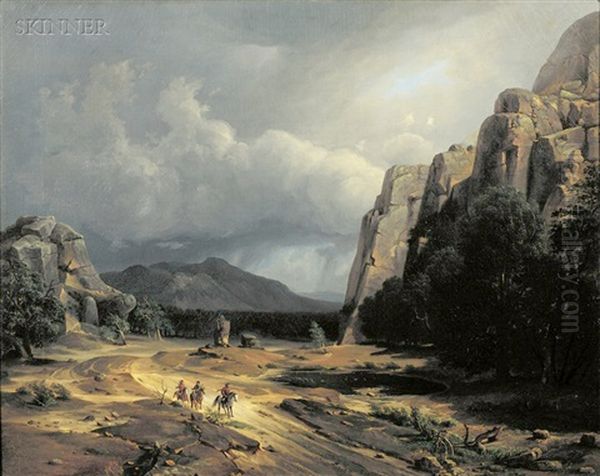 Horse Thief Oil Painting by George Caleb Bingham