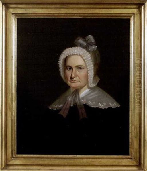 Portrait Of Mrs. John Harrison (mrs. Thomas Eddens) Oil Painting by George Caleb Bingham