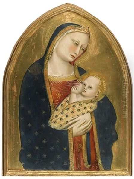 The Madonna Del Latte Oil Painting by Giovanni del Biondo