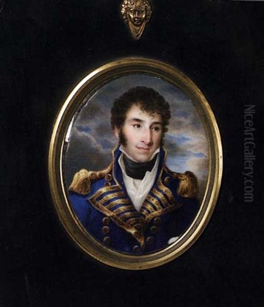 Portrait Of Stephen Decatur Jr. Oil Painting by William Russell Birch