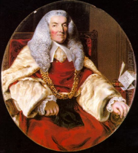 The Earl Of Mansfield Oil Painting by William Russell Birch