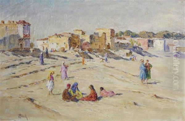 Le Village Berbere Oil Painting by Alphonse Birck