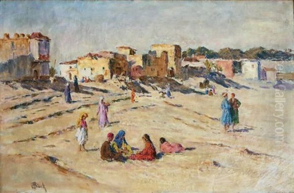 Le Village Berbere Oil Painting by Alphonse Birck