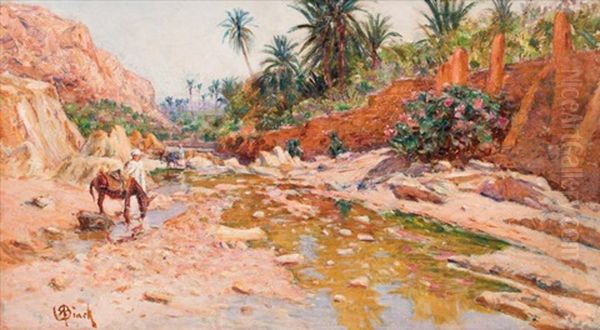 L'oued D'el Kantara Oil Painting by Alphonse Birck