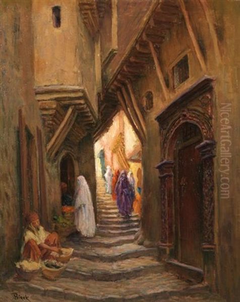 Promeneurs Dans La Casbah D