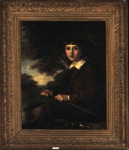 Portrait Of A Young Boy Oil Painting by Isaac F. Bird