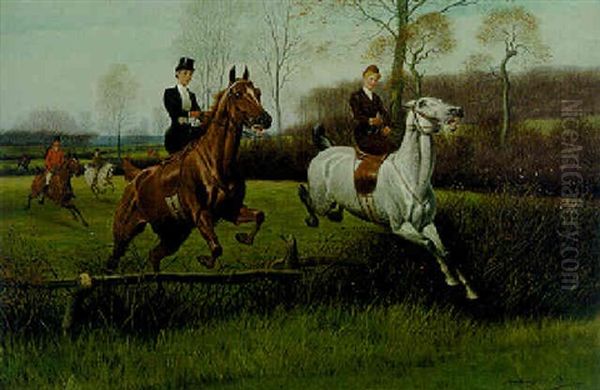 Over The Fence Oil Painting by John Alexander Harington Bird