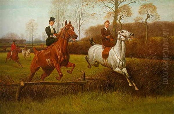 Out Hunting Oil Painting by John Alexander Harington Bird